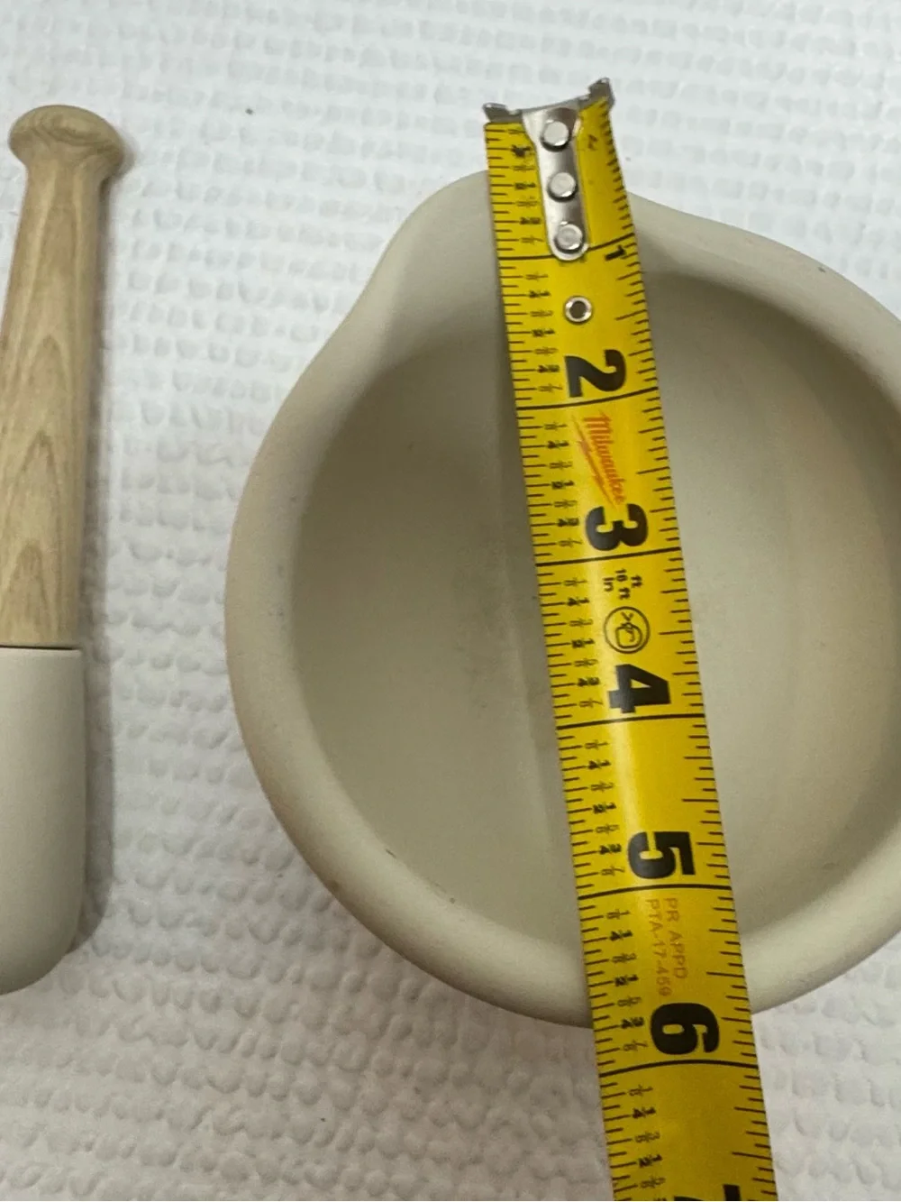 Milton Brook Wade Ceramic Mortar — Cream Finish